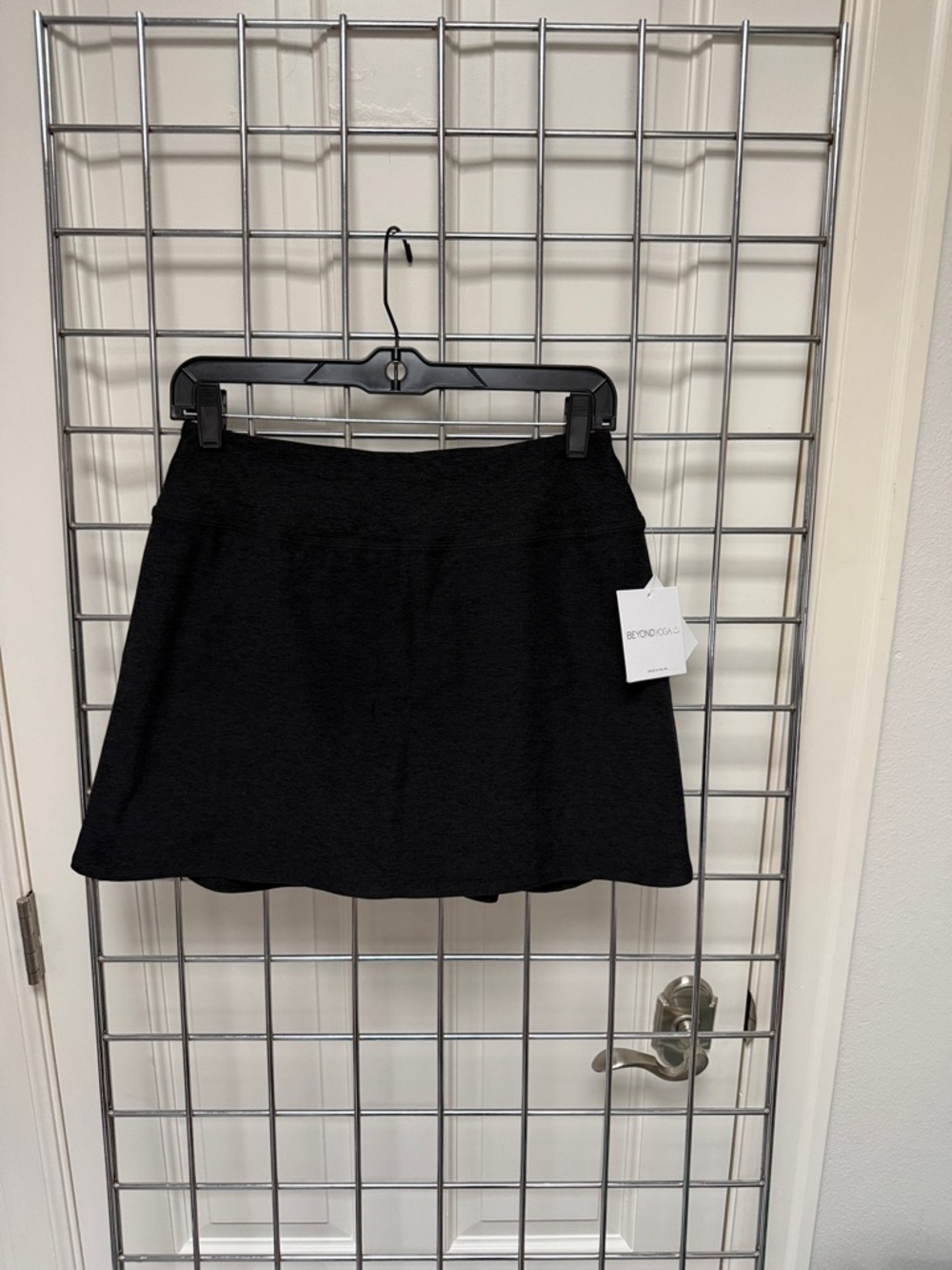 Beyond Yoga Black A-Line Mini Skirt